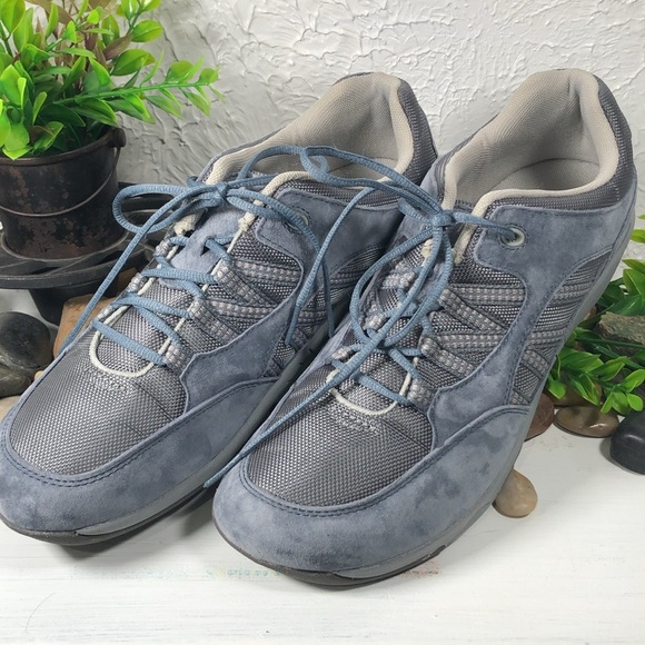 Propet Leila Rejuve Athletic Denim Suede Laced Workout Walking Shoe Size 11 - Picture 8 of 16